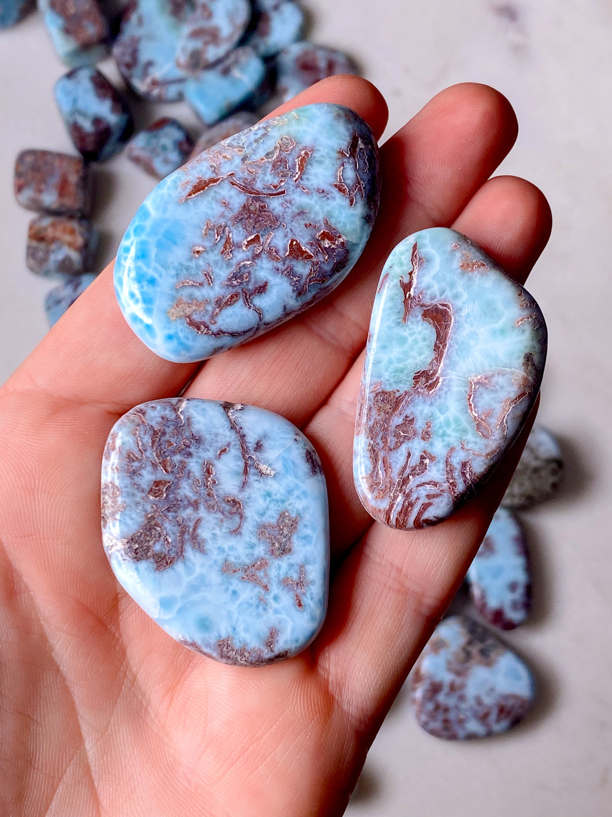 Larimar Polerad - B-Kvalitet