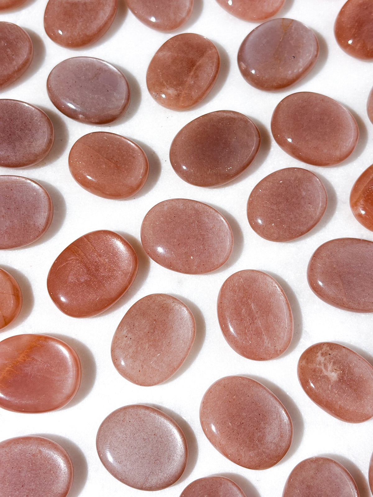 Persika Månsten Amulett Ficksten