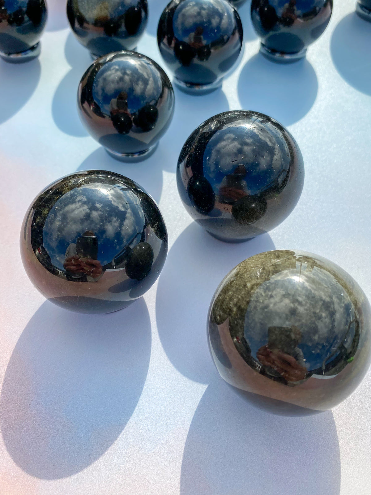 Guld Obsidianboll