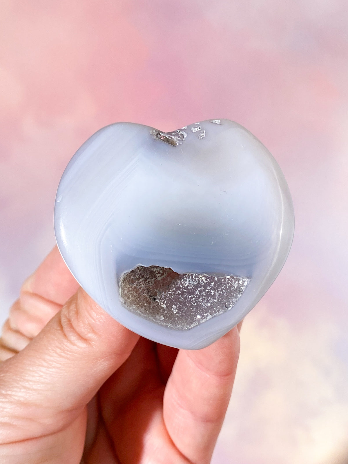 Druzy Agathjärta (nr 2)