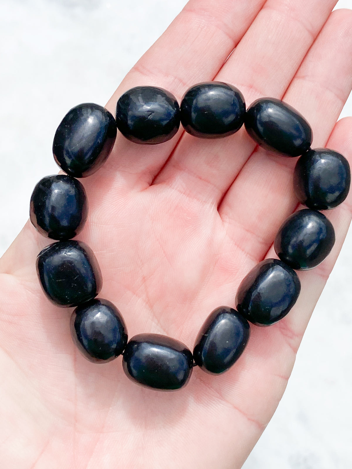 Chunky Shungit Armband