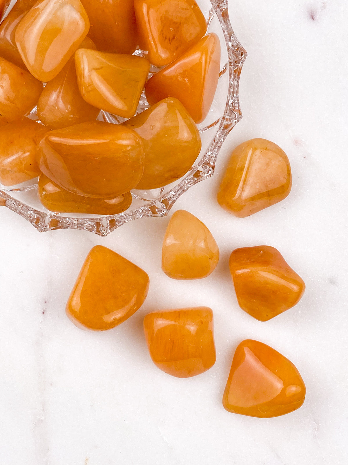 Orange Aventurine Palm Stone