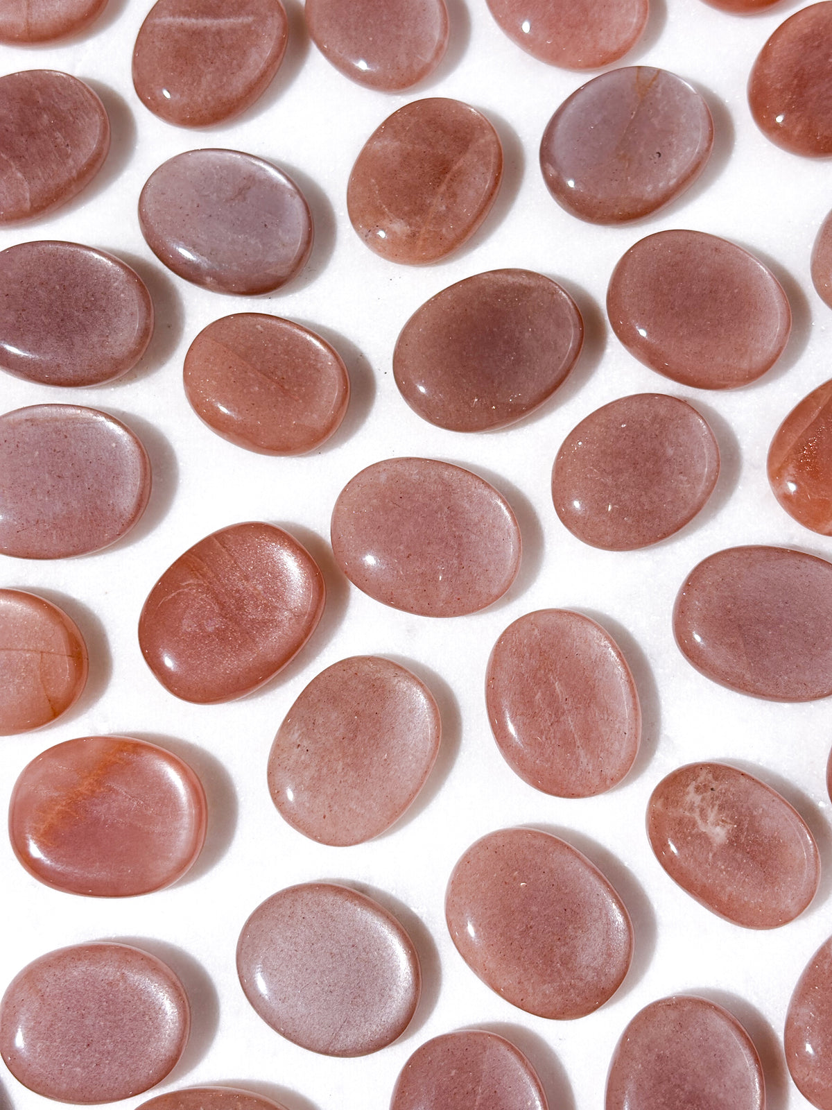 Persika Månsten Amulett Ficksten