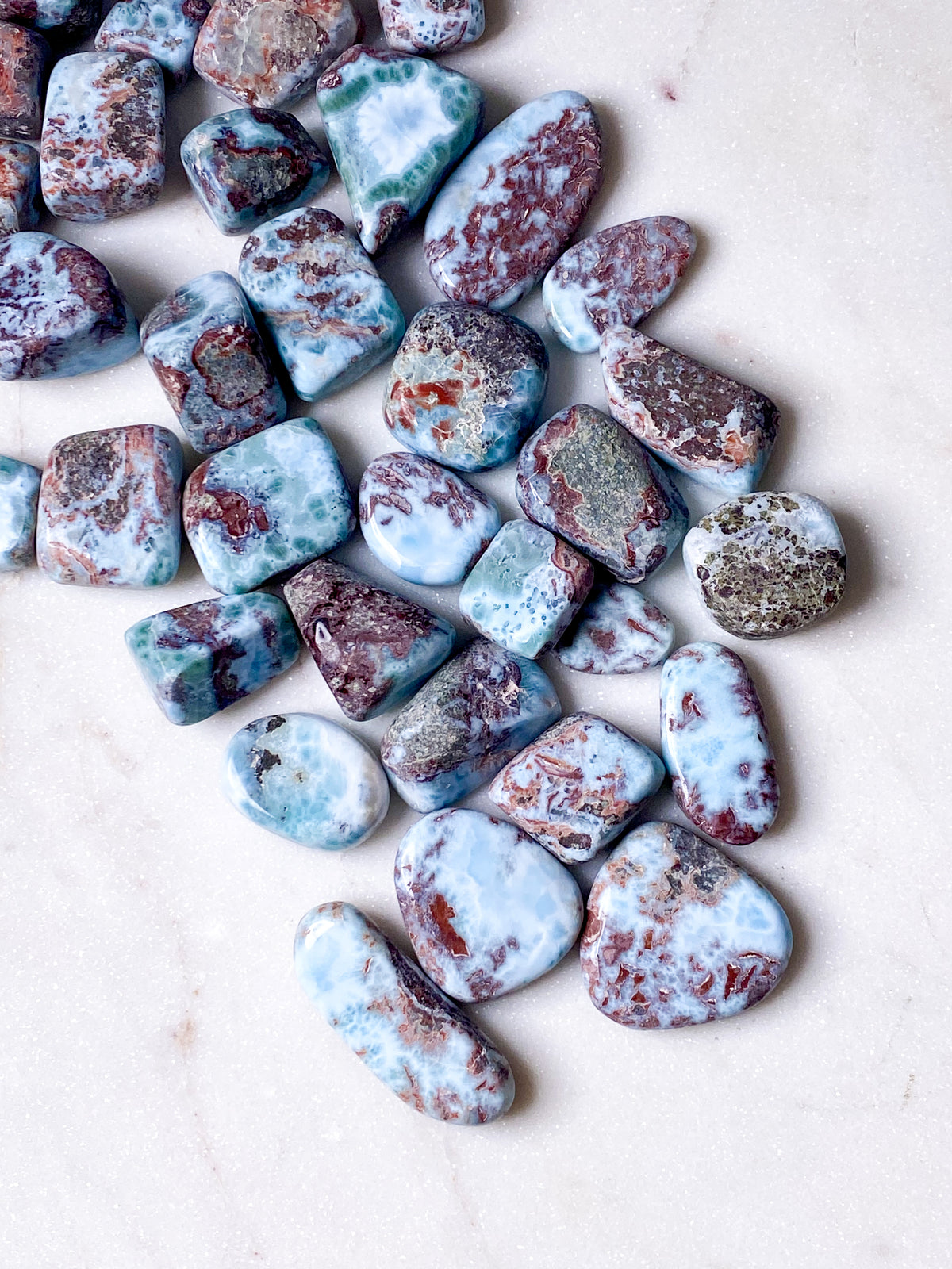 Larimar Polerad - B-Kvalitet