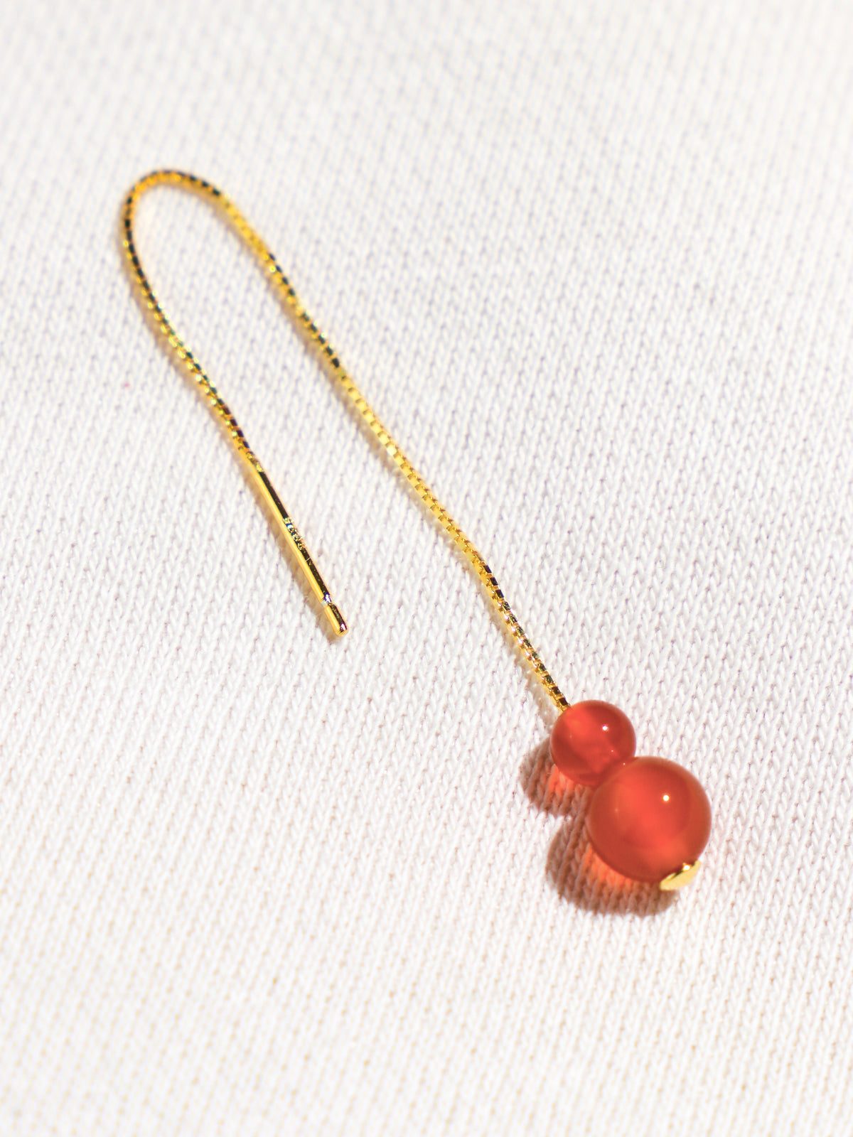 Akvamarin - Petite Heart - Guld