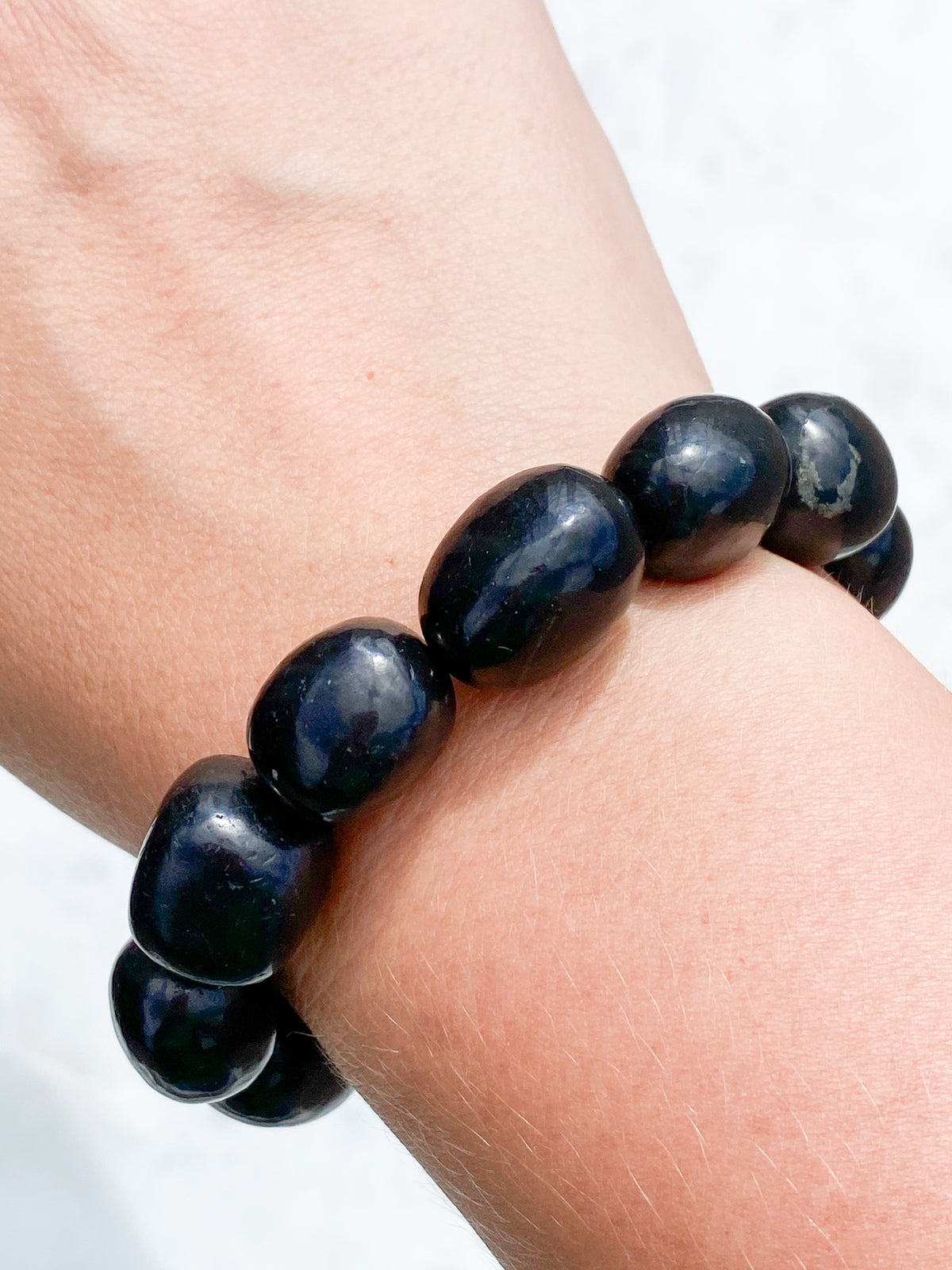 Chunky Shungit Armband