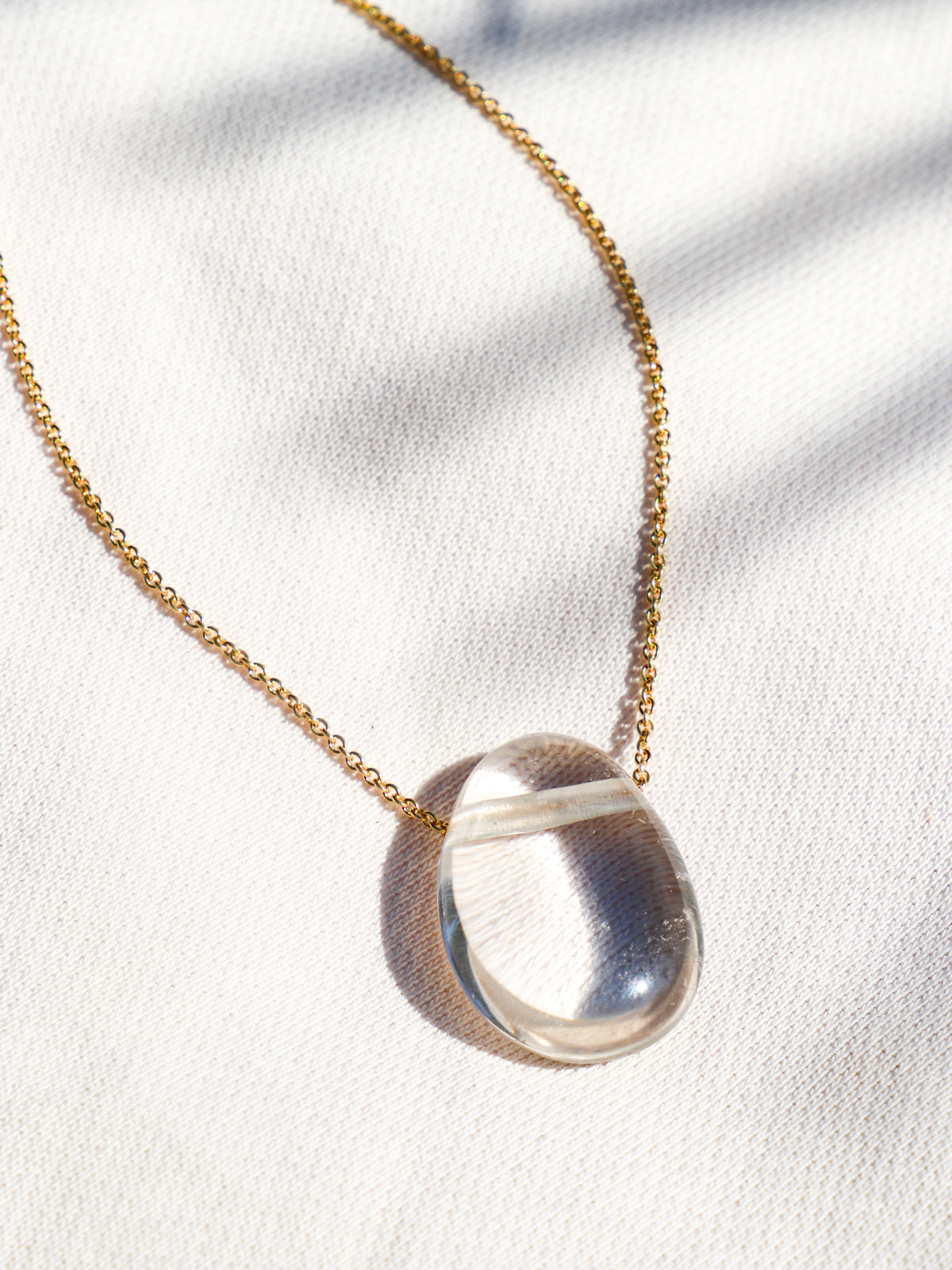 Mountain Crystal Drop Halsband