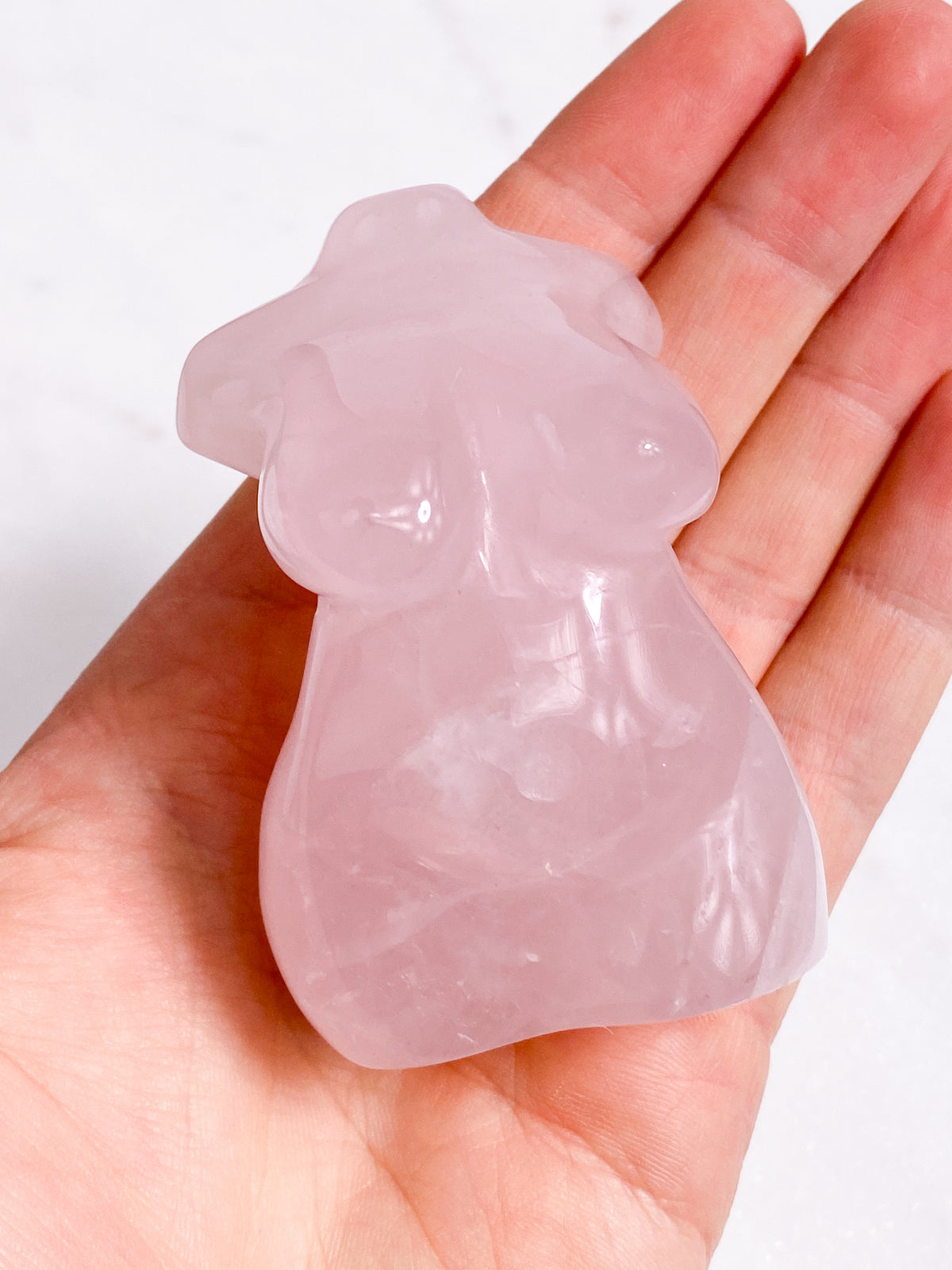Rosenkvarts kurvig torso