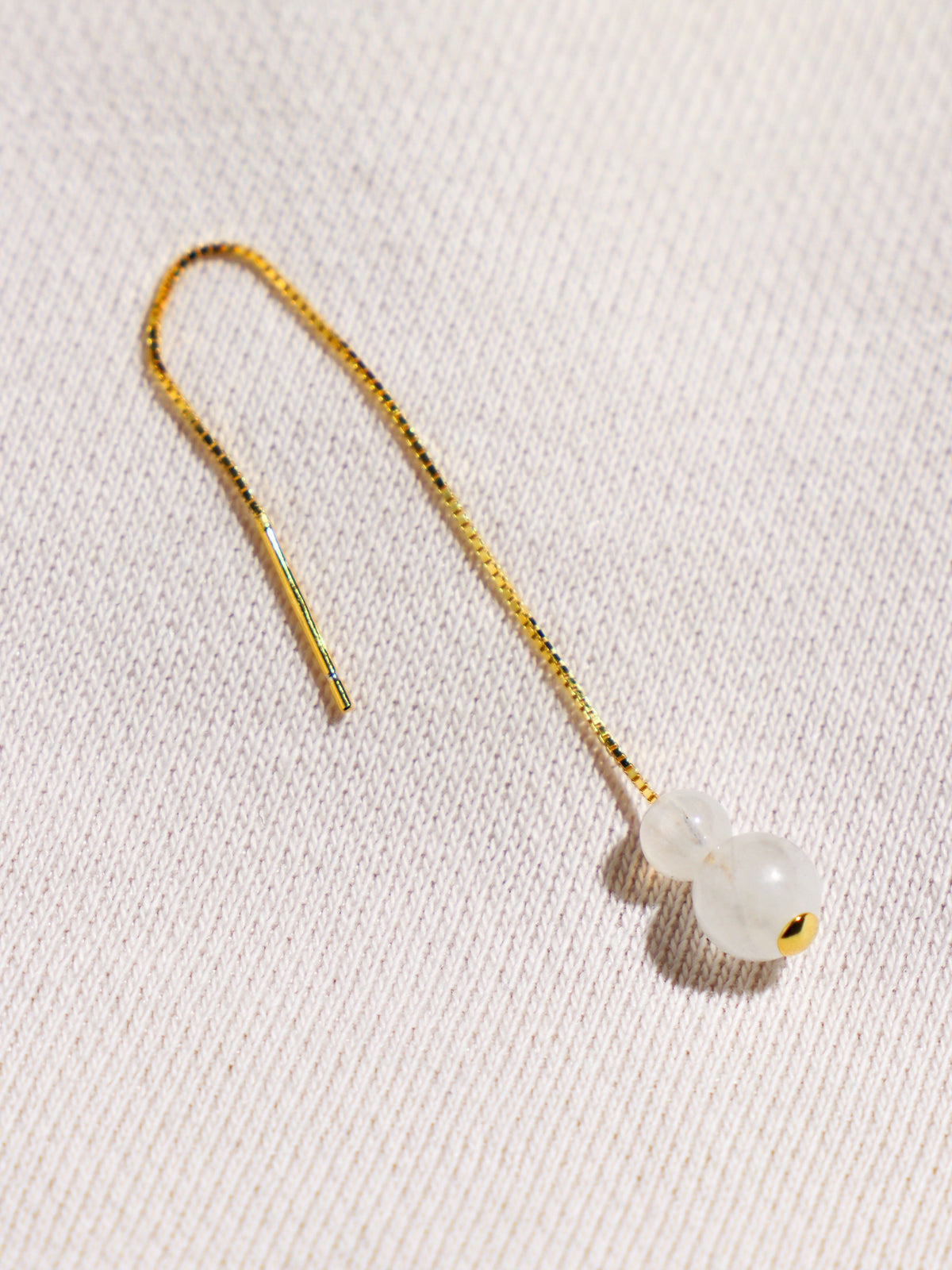 Akvamarin - Petite Heart - Guld