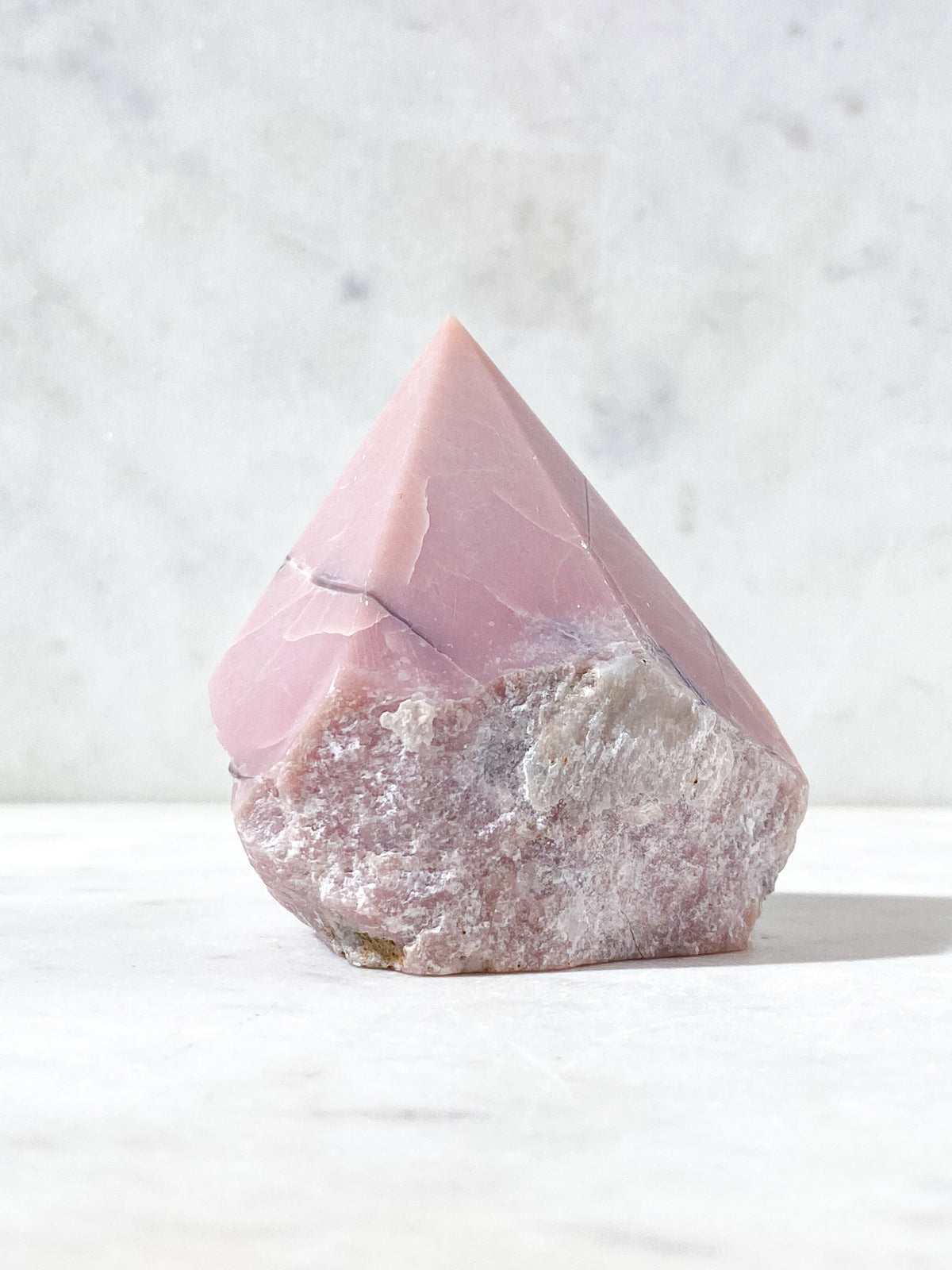 Rosa Opal Med Semipolerad Spets (Nr 1)