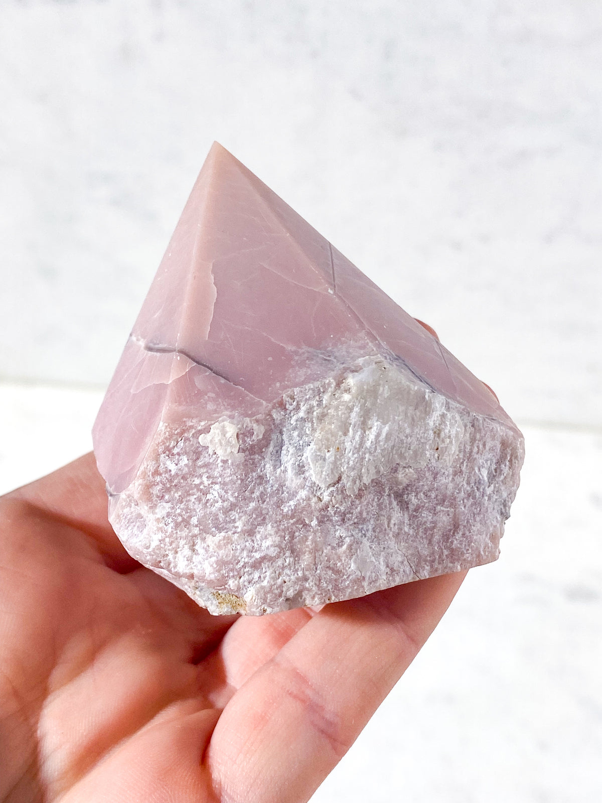 Rosa Opal Med Semipolerad Spets (Nr 1)