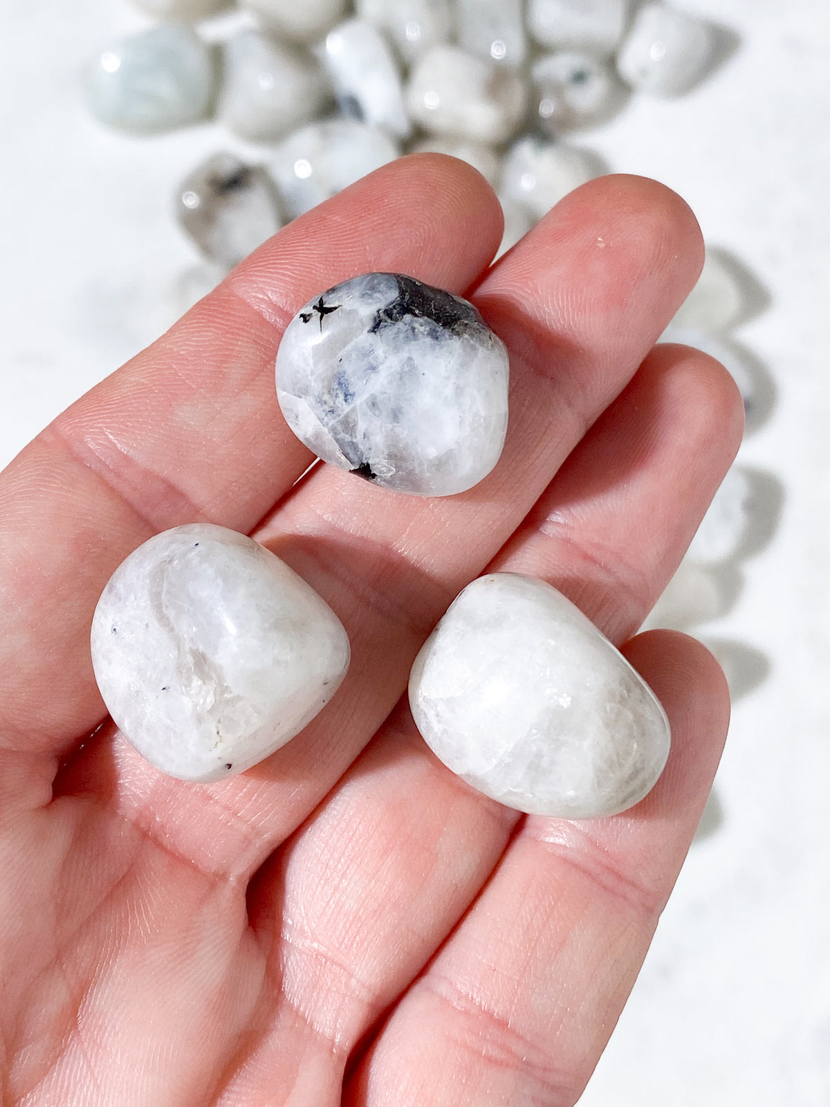 Rainbow Moonstone Polished