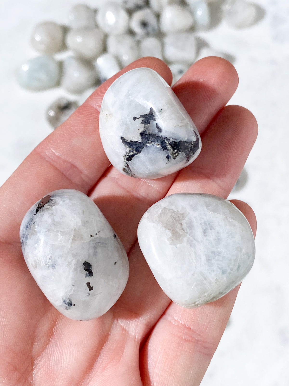 Rainbow Moonstone Polished