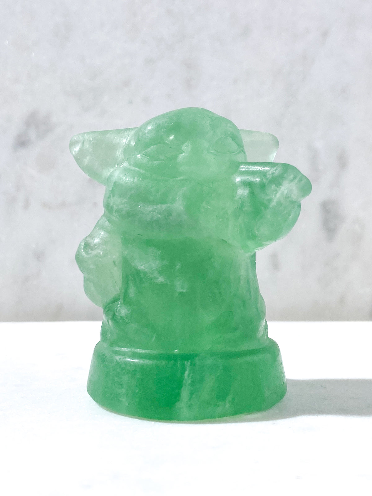 Grön fluorit Yoda
