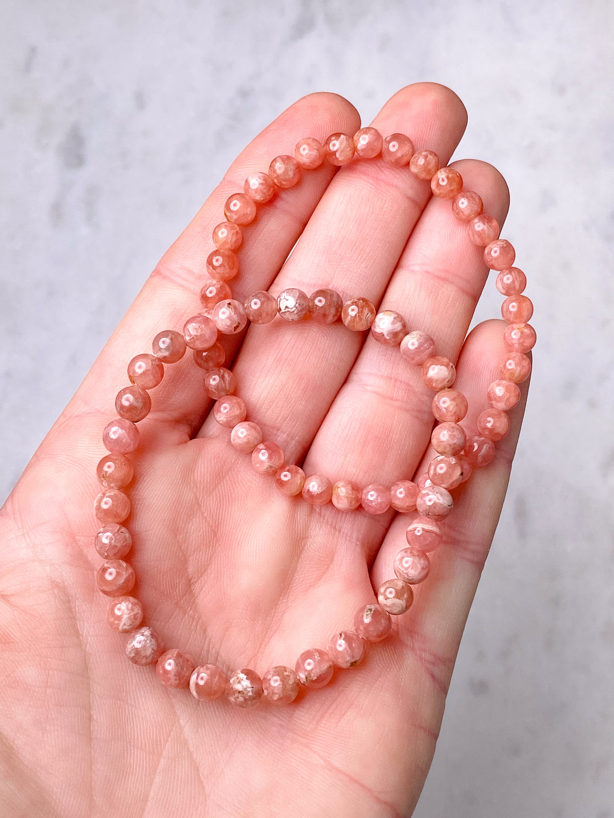 Rhodochrosit armband