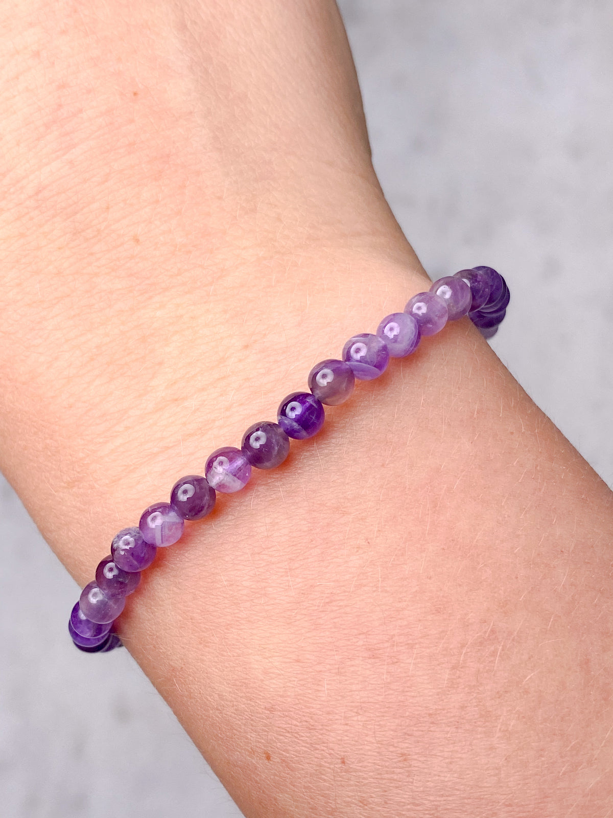 Chevron Ametist Armband