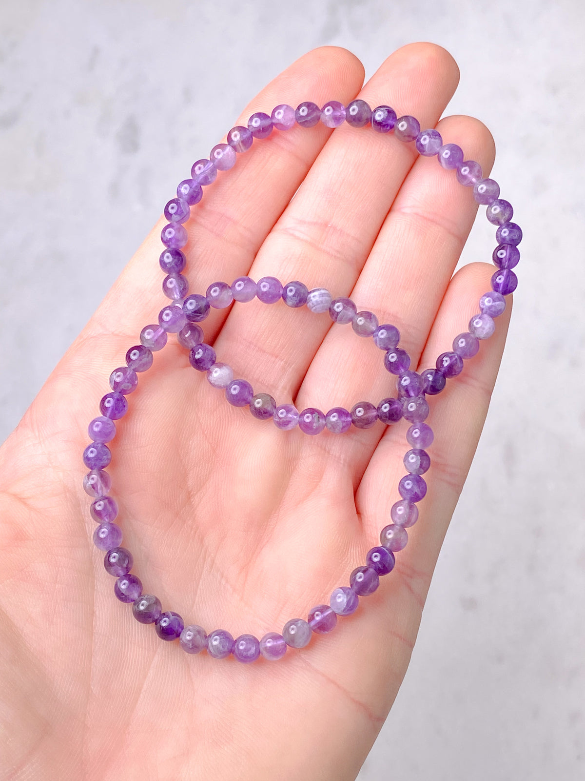 Chevron Ametist Armband