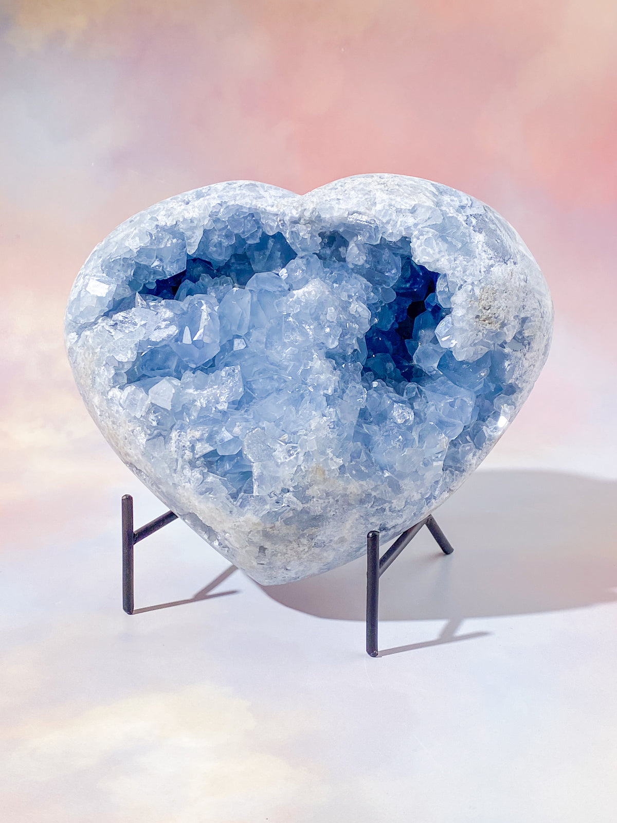 Jättestort Celestithjärta (Nr. 88)