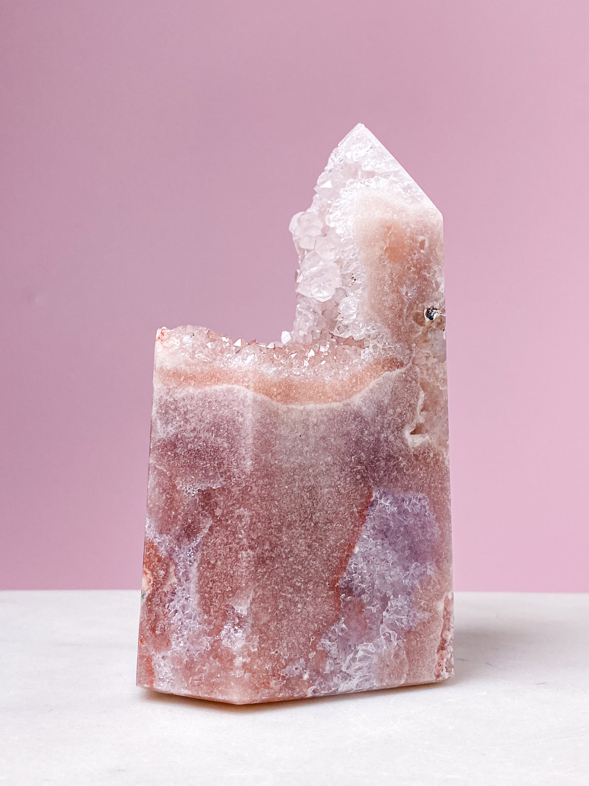 Druzy Rosa Ametist Torn (nr 8)