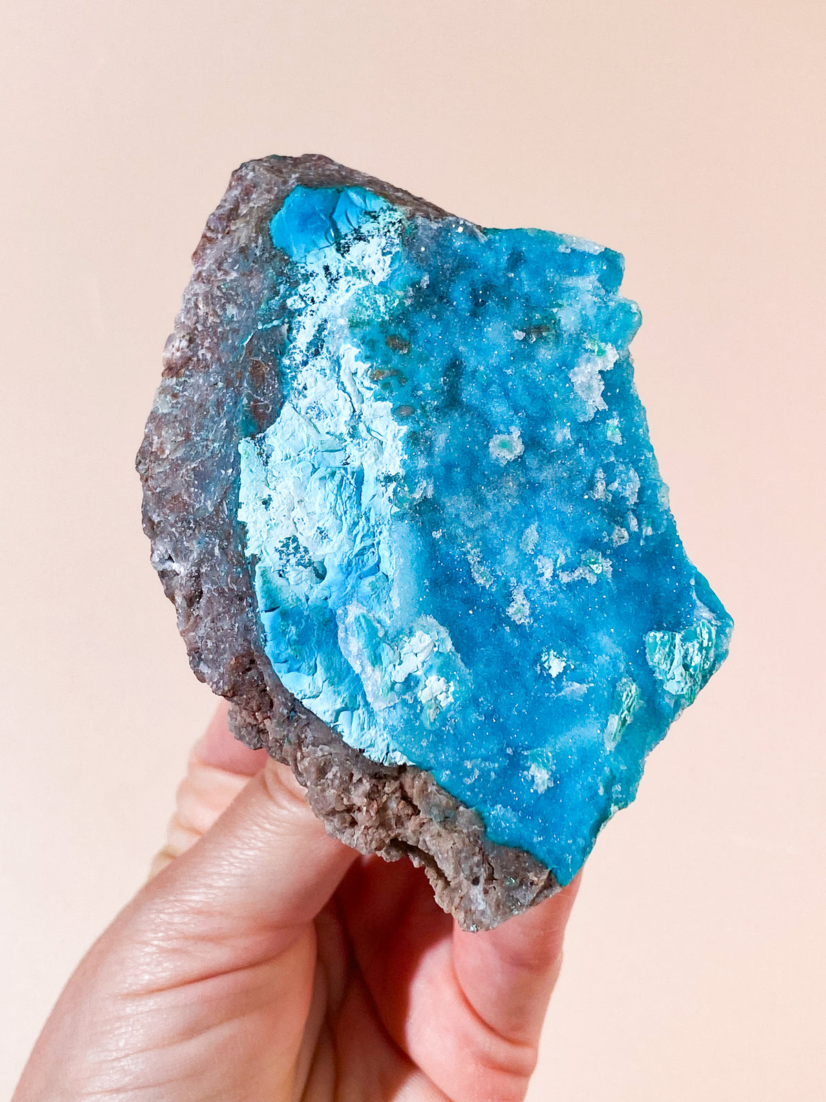 Druzy Pseudo Krysokolla (Nr. 34) Extra kvalitet