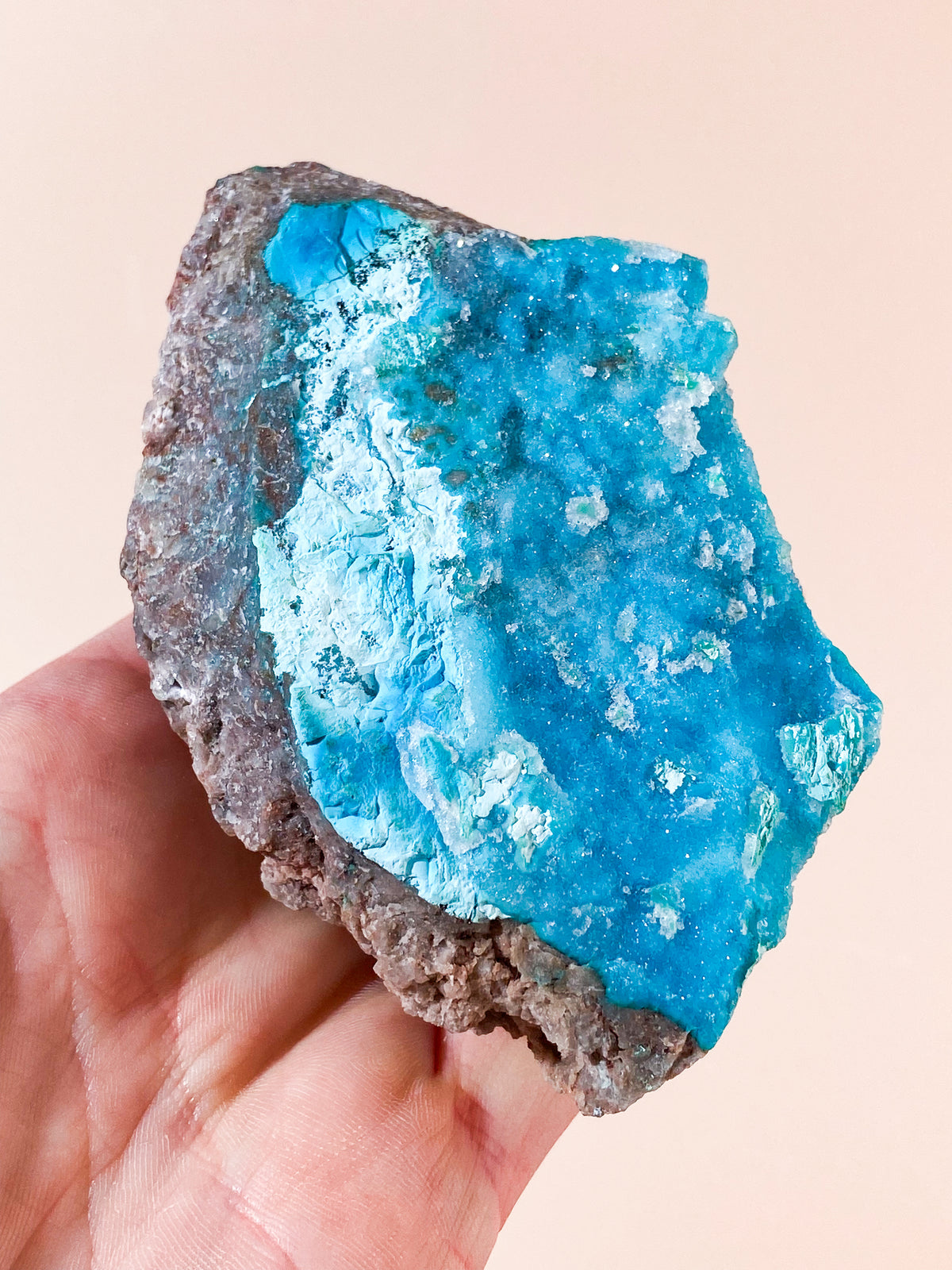 Druzy Pseudo Krysokolla (Nr. 34) Extra kvalitet