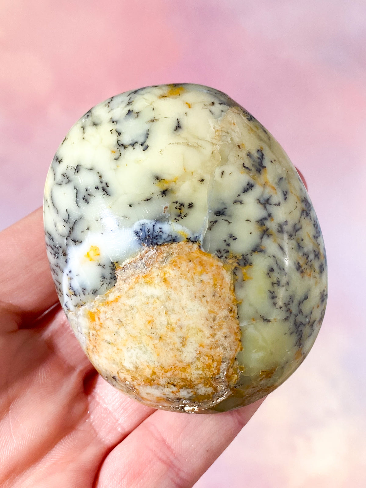 Grön Dendrit Opal Palmsten (Nr 2)