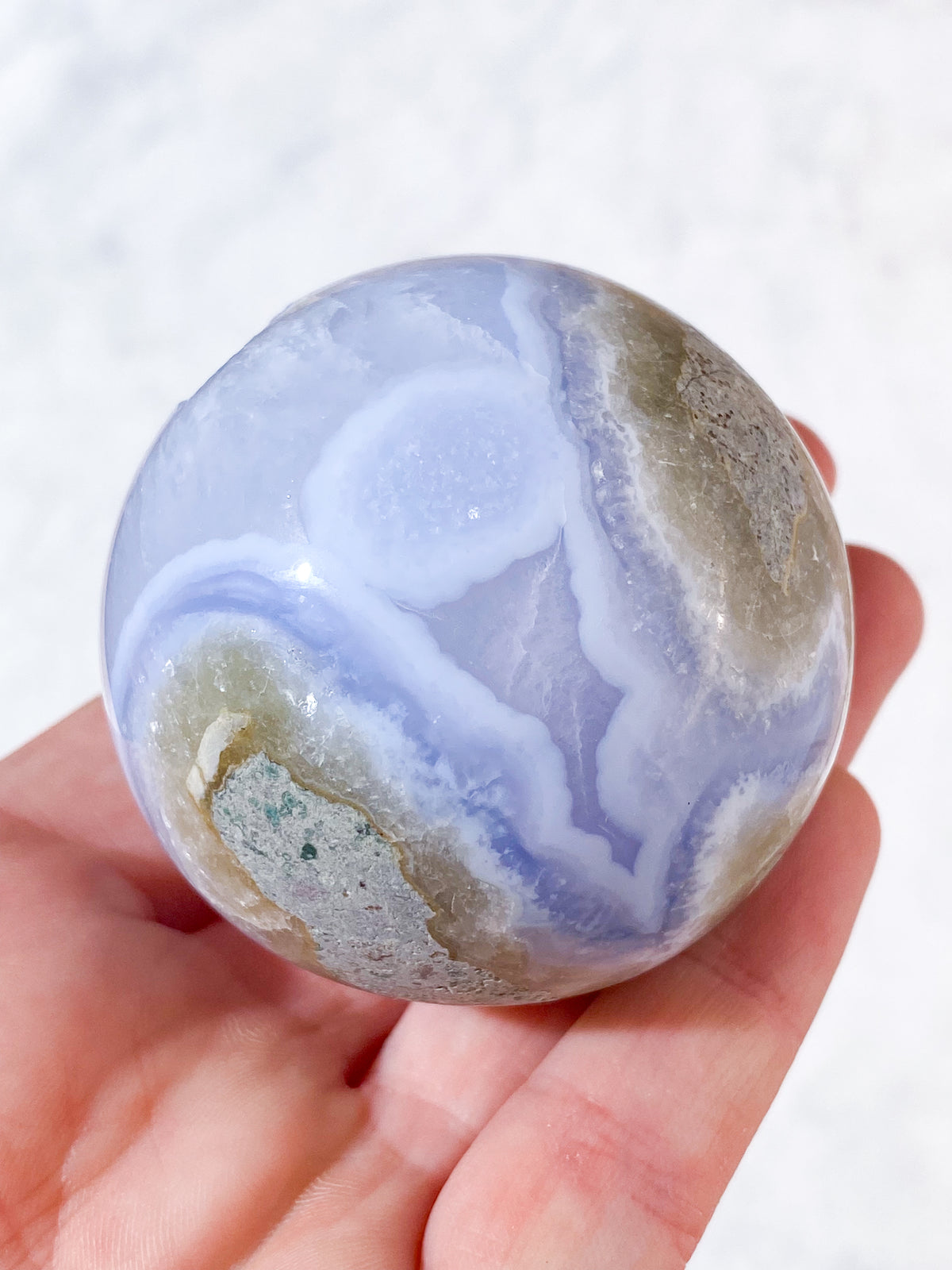 Druzy Blond Agat Kula (Nr. 4)