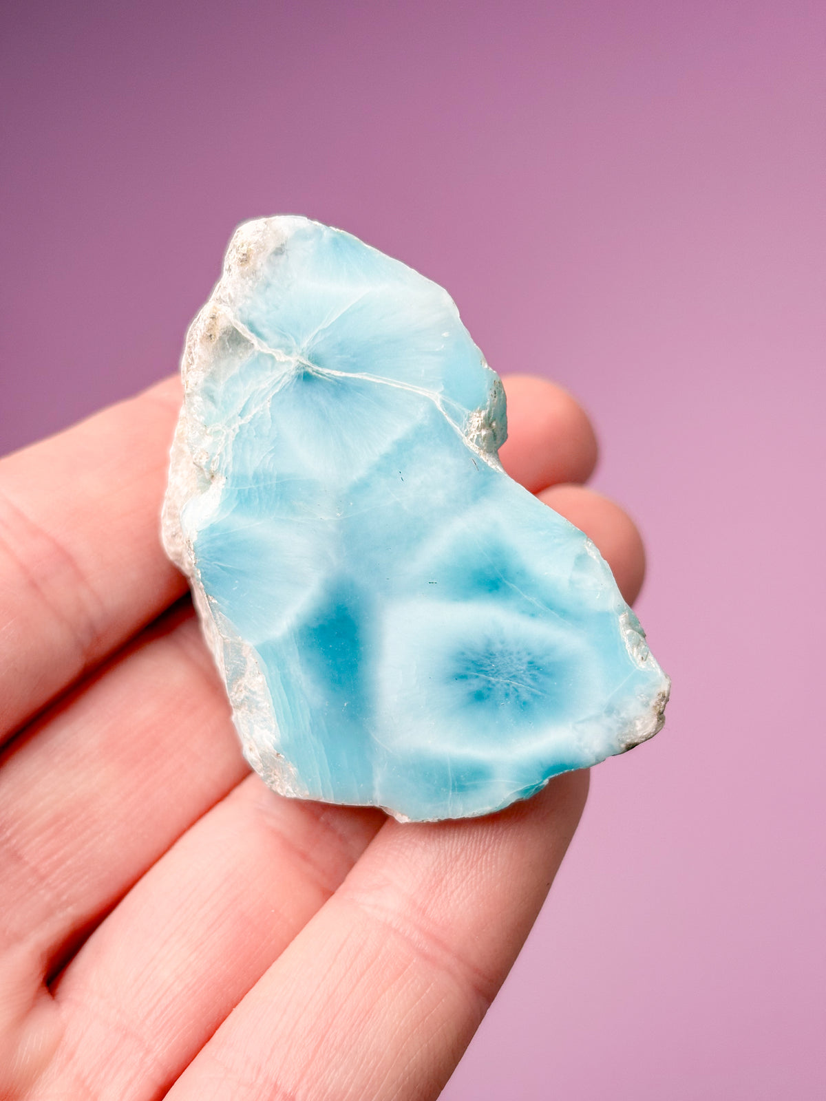 Larimar Raw Polished (nr 42) Exklusiv kvalitet