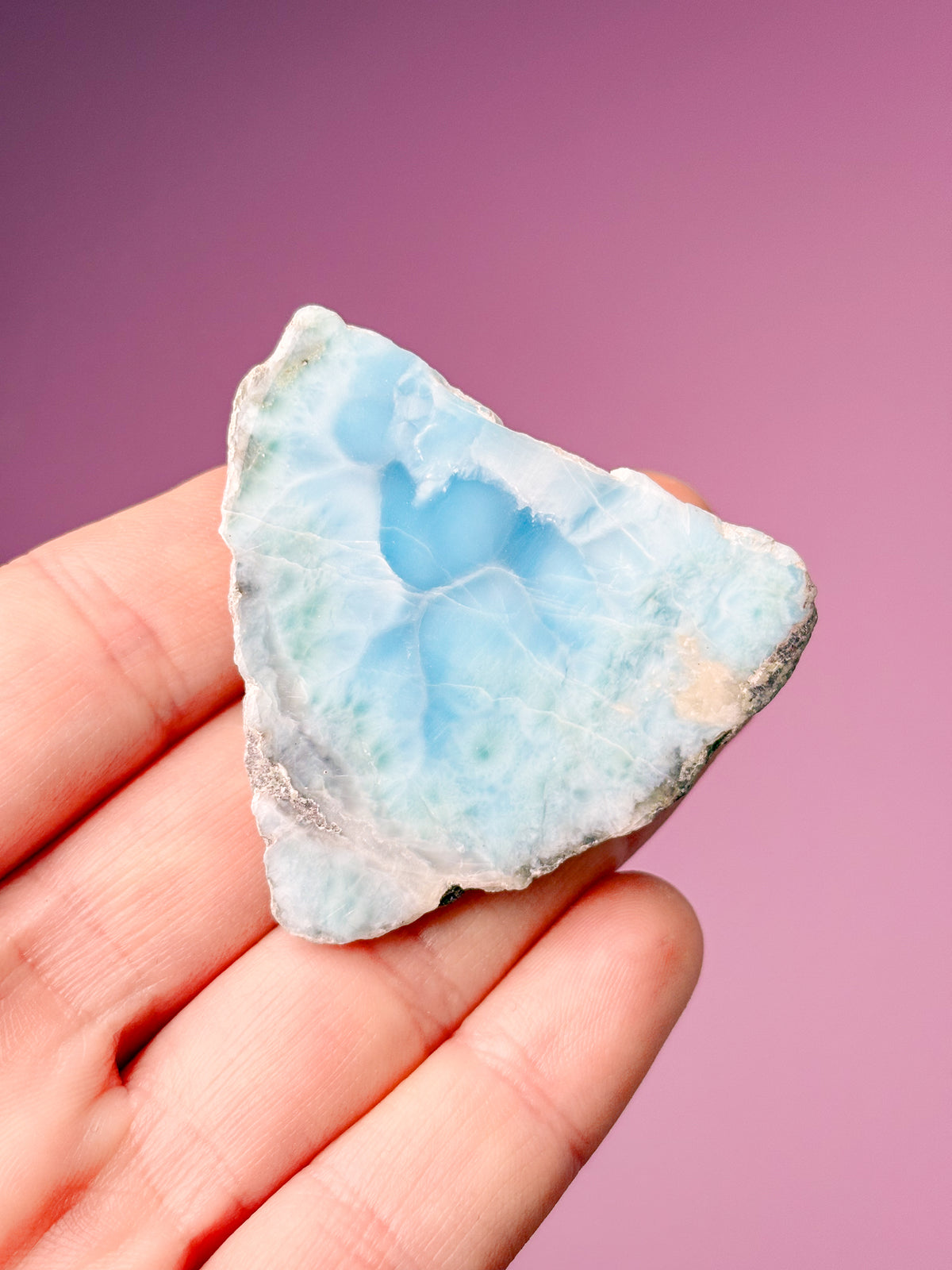 Larimar Raw Polished (nr 44) Exklusiv kvalitet