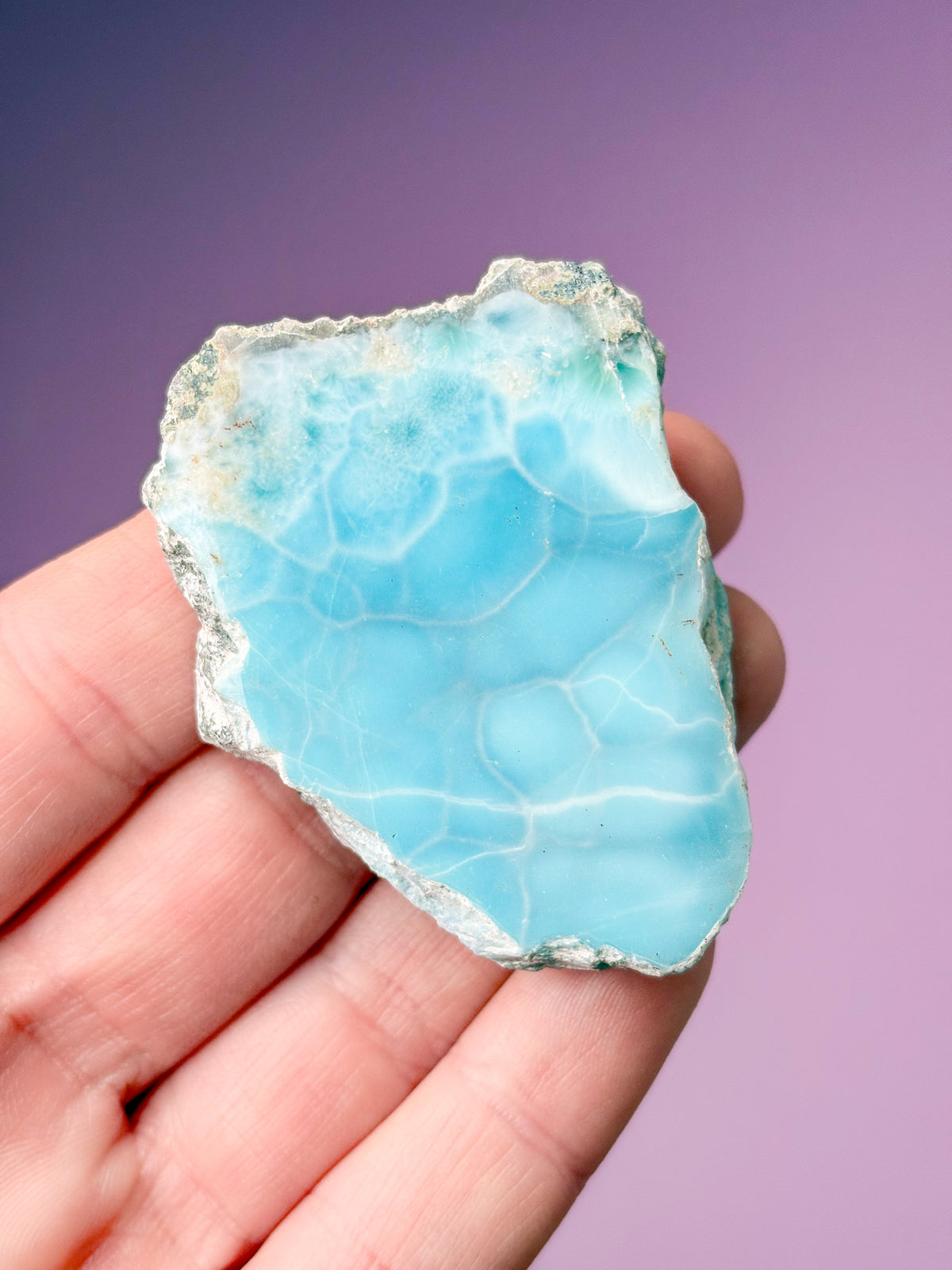 Larimar Raw Polished (nr 45) Exklusiv kvalitet