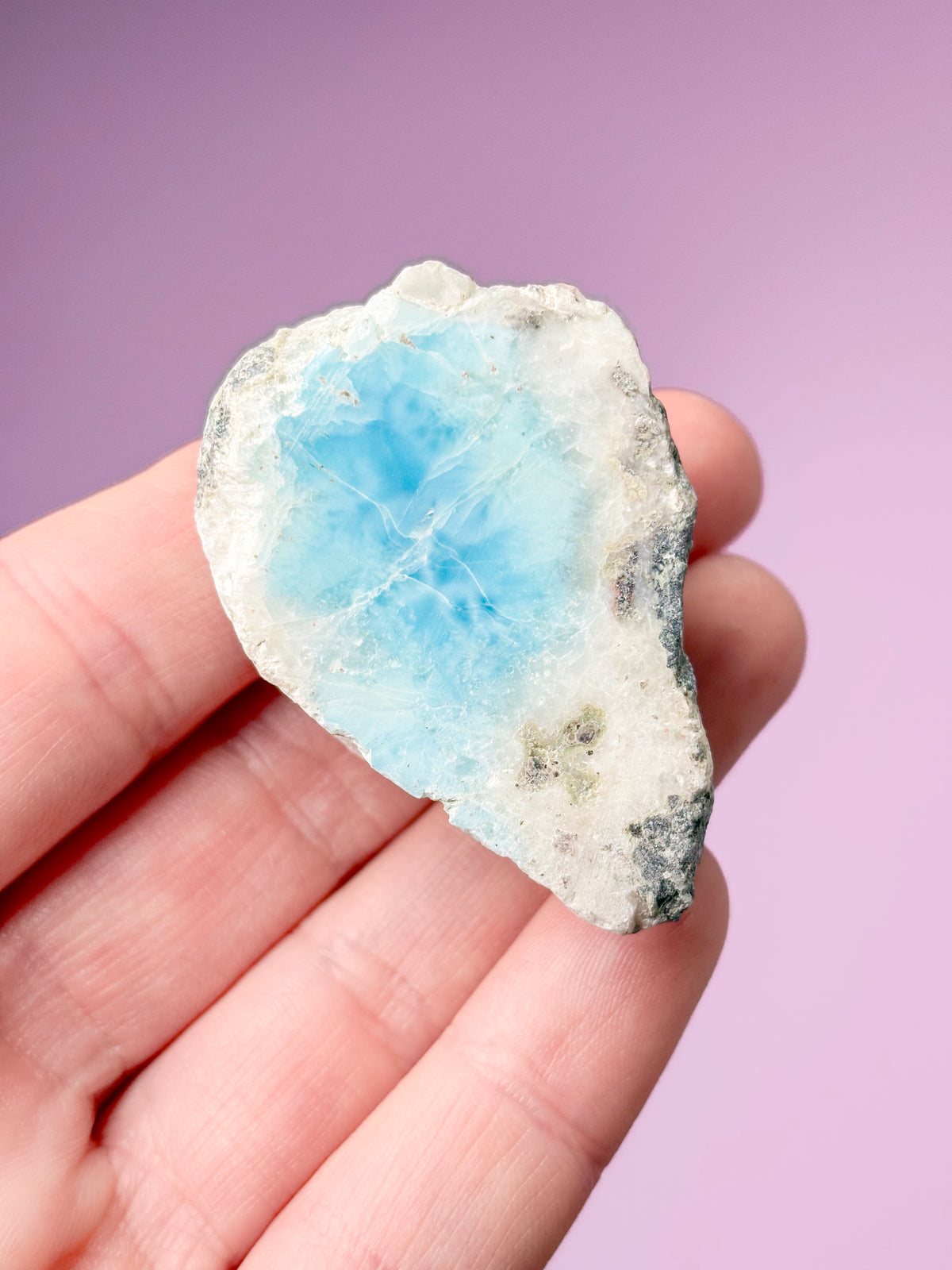 Larimar Raw Polished (nr 46) Exklusiv kvalitet