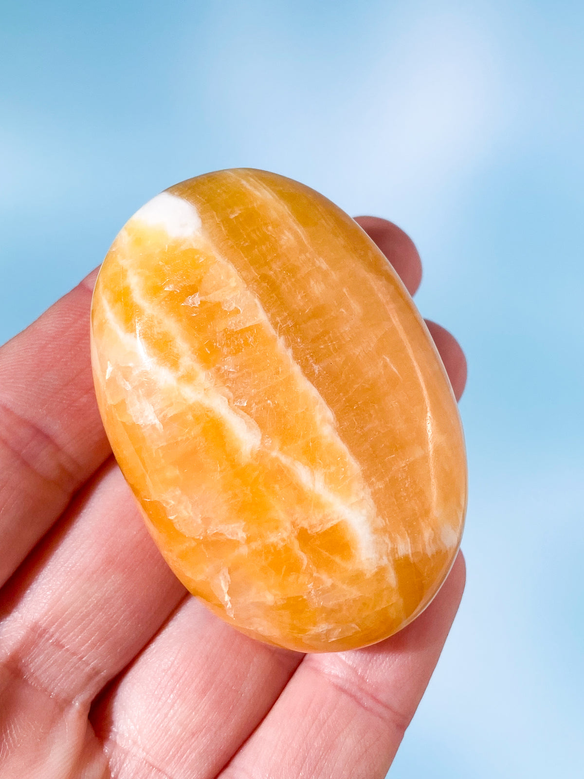 Orange kalcitpalmsten (nr 2)