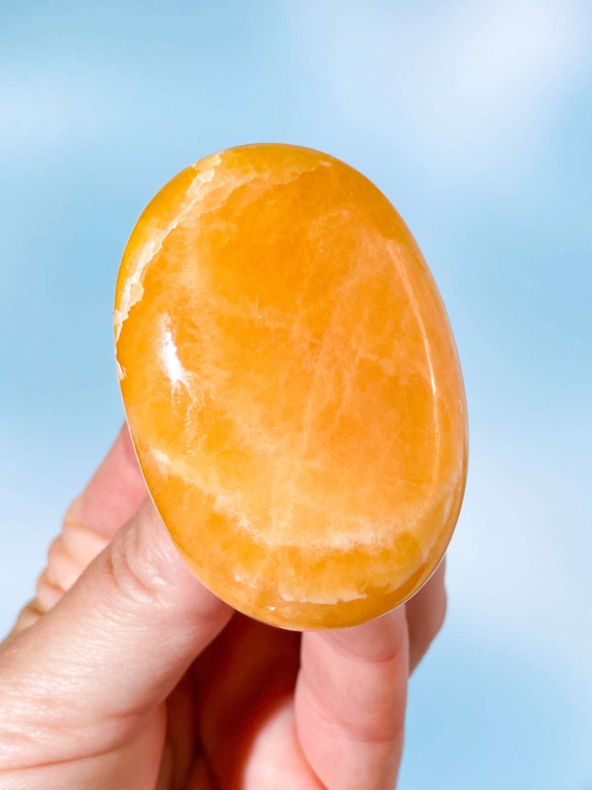 Orange kalcitpalmsten (nr 4)
