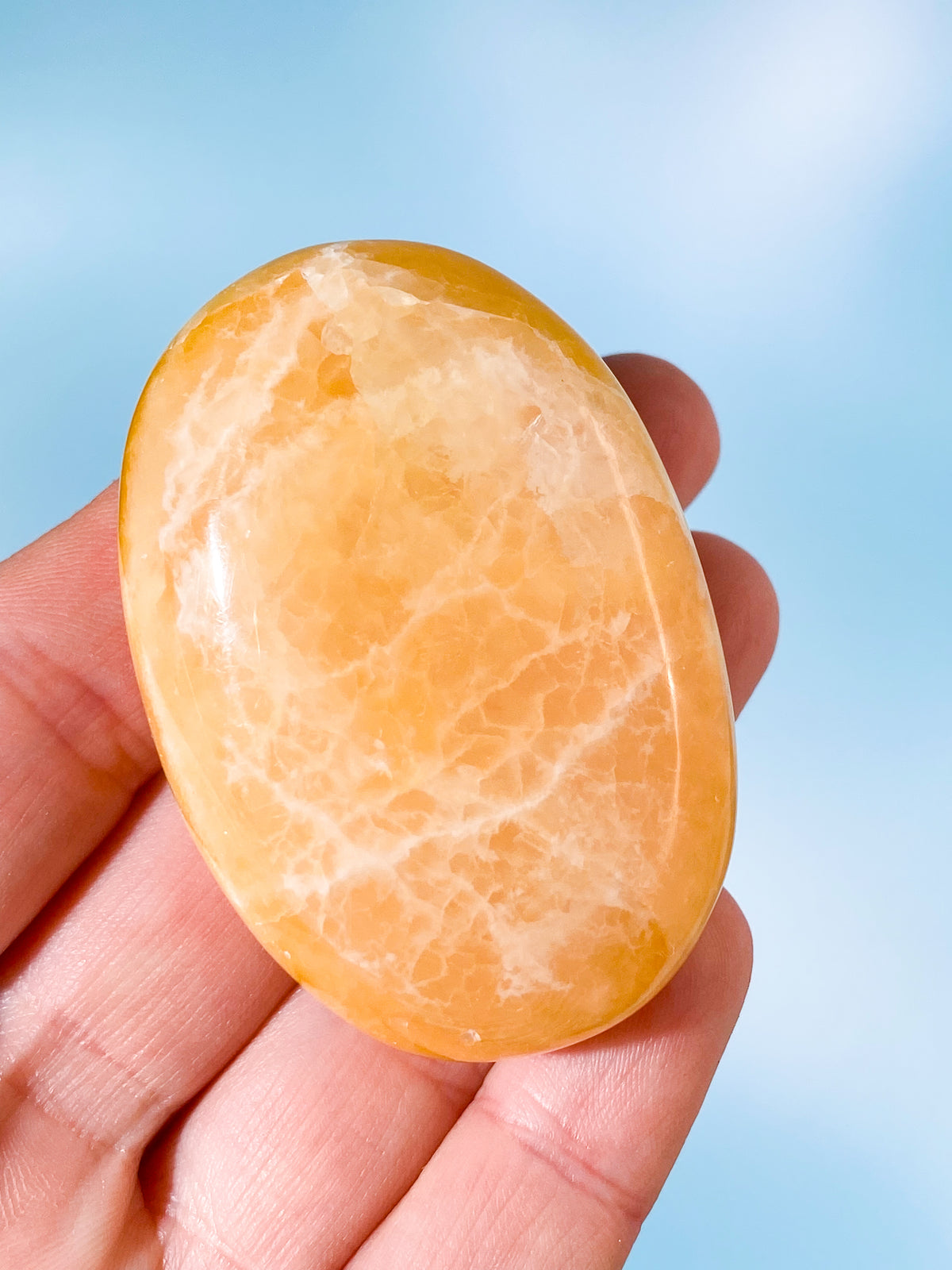 Orange kalcitpalmsten (nr 4)