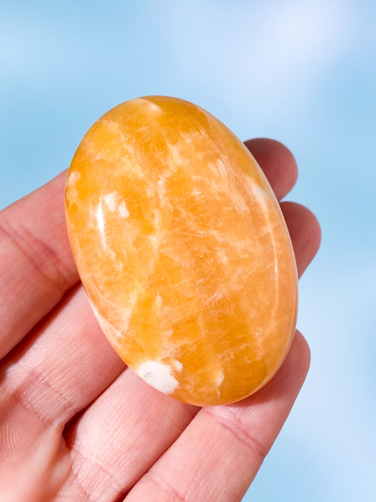 Orange kalcitpalmsten (nr 5)