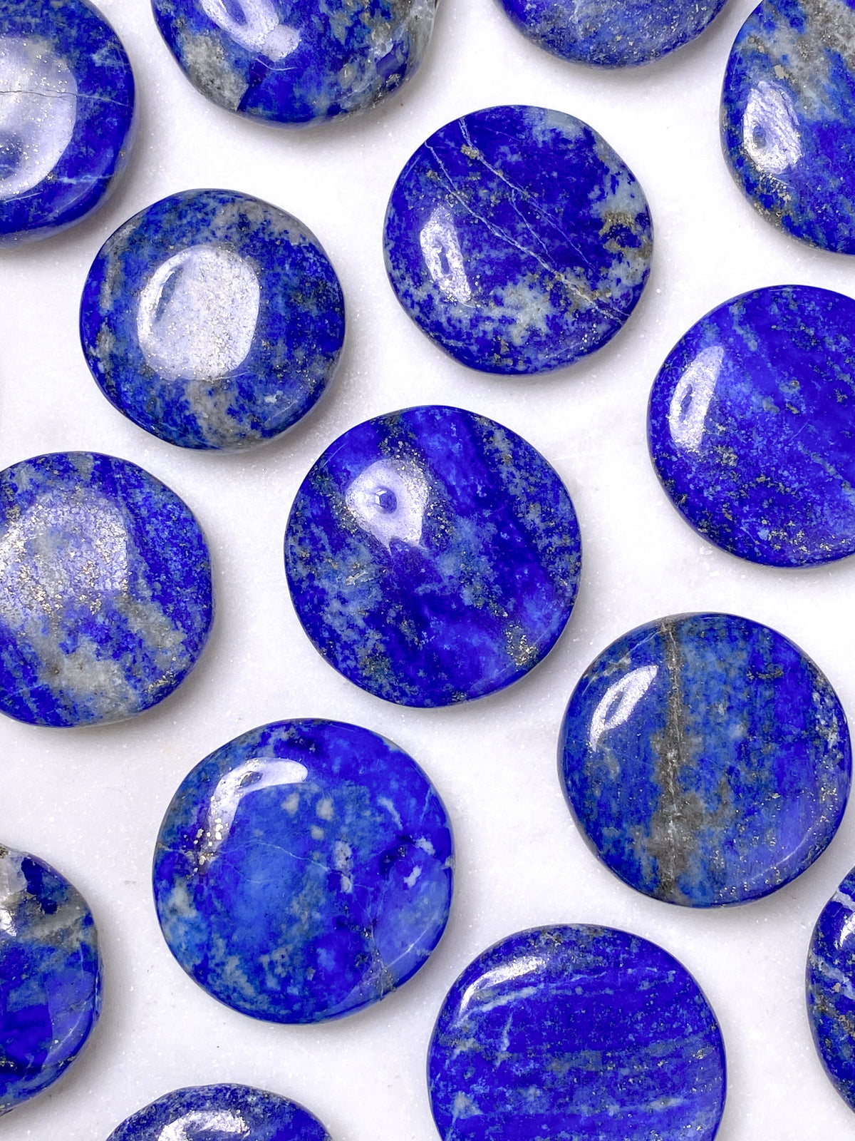 Lapis Lazuli Mini Disc (Platpolerad Pocket Stone)