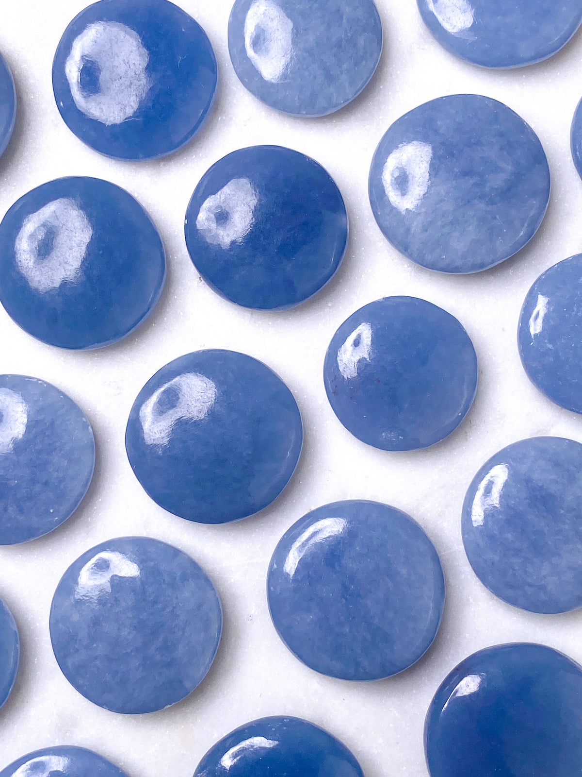 Angelite Mini Disc (Platpolerad Pocket Stone)