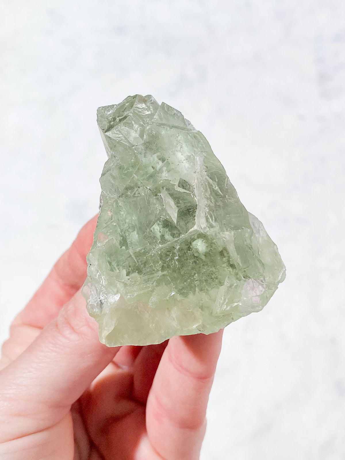 Mintgrön Fluoritklunga (Nr. 2) Exklusiv Kvalitet