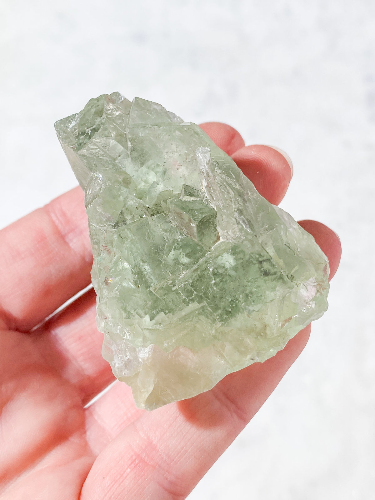 Mintgrön Fluoritklunga (Nr. 2) Exklusiv Kvalitet