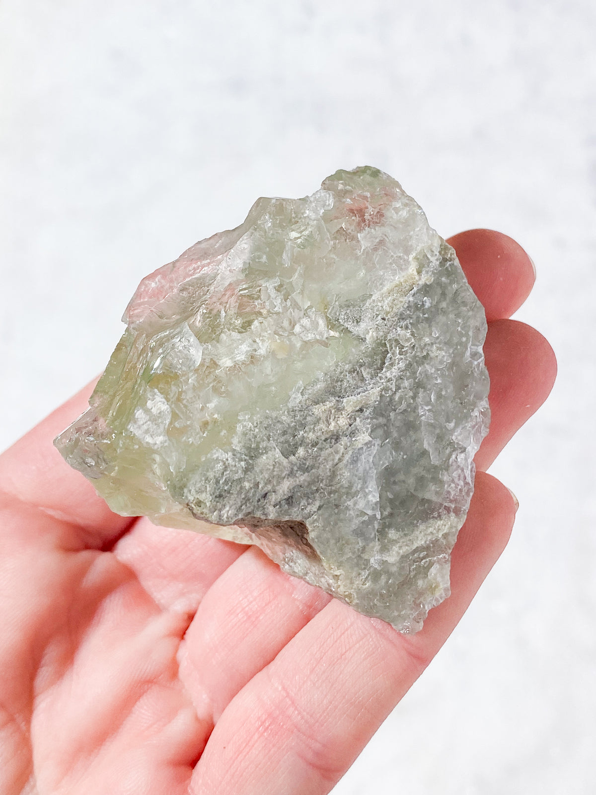 Mintgrön Fluoritklunga (Nr. 2) Exklusiv Kvalitet