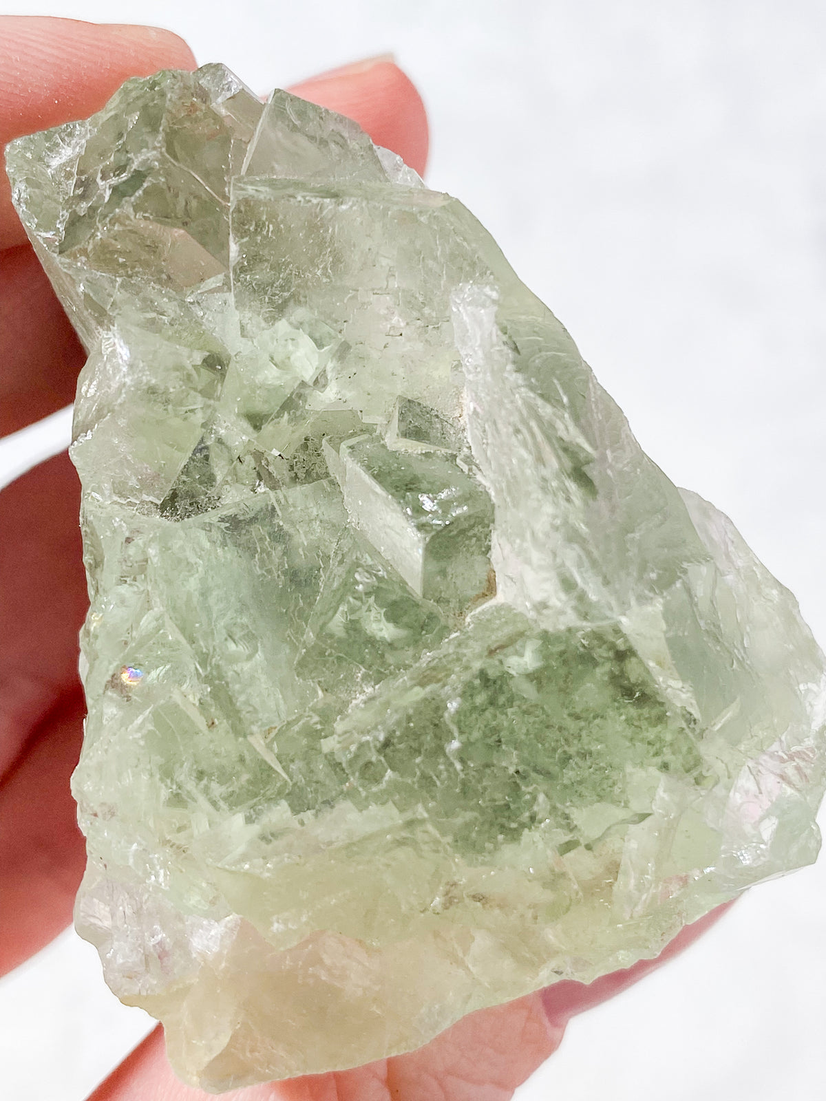Mintgrön Fluoritklunga (Nr. 2) Exklusiv Kvalitet