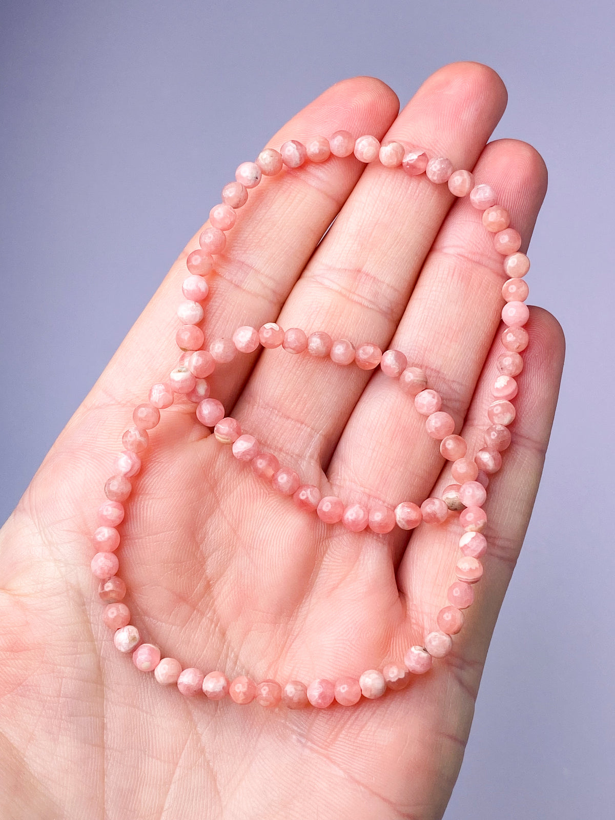 Rhodochrosit armband