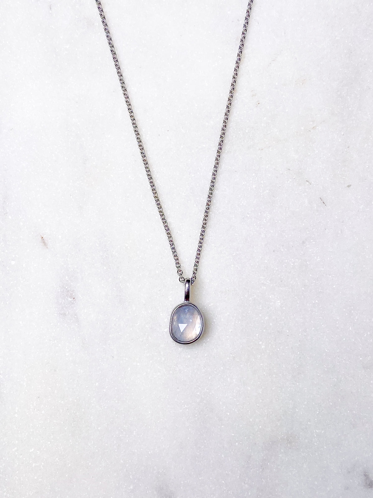 Amazonit Facet Necklace (18K guldpläterad)
