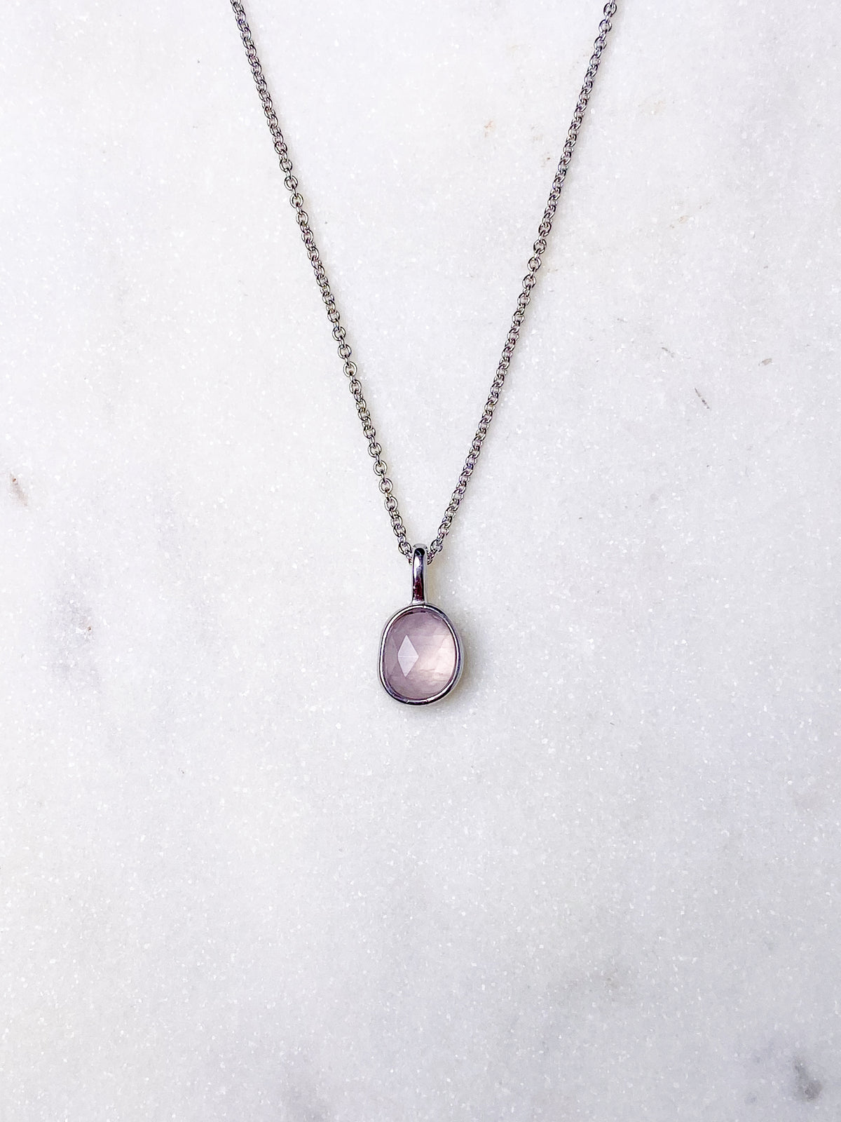 Akvamarin - Petite Heart - Guld