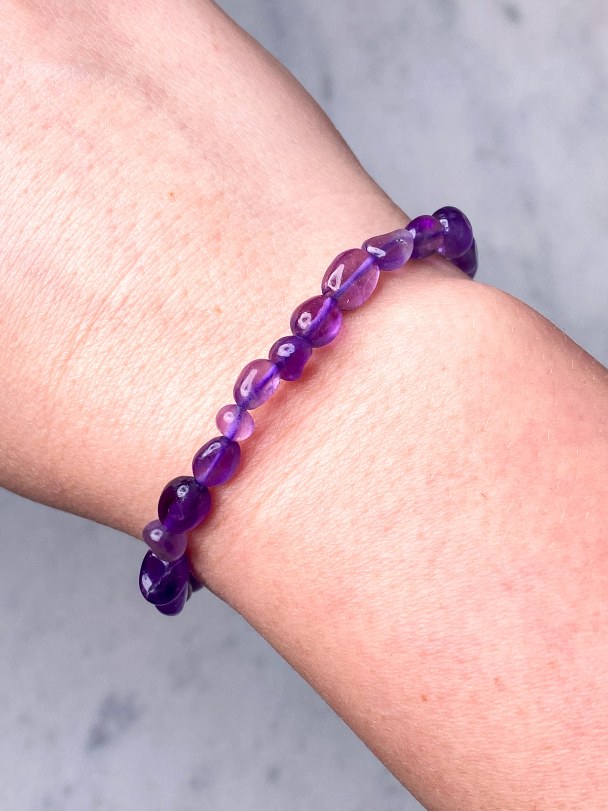 Ametist Nugget Armband