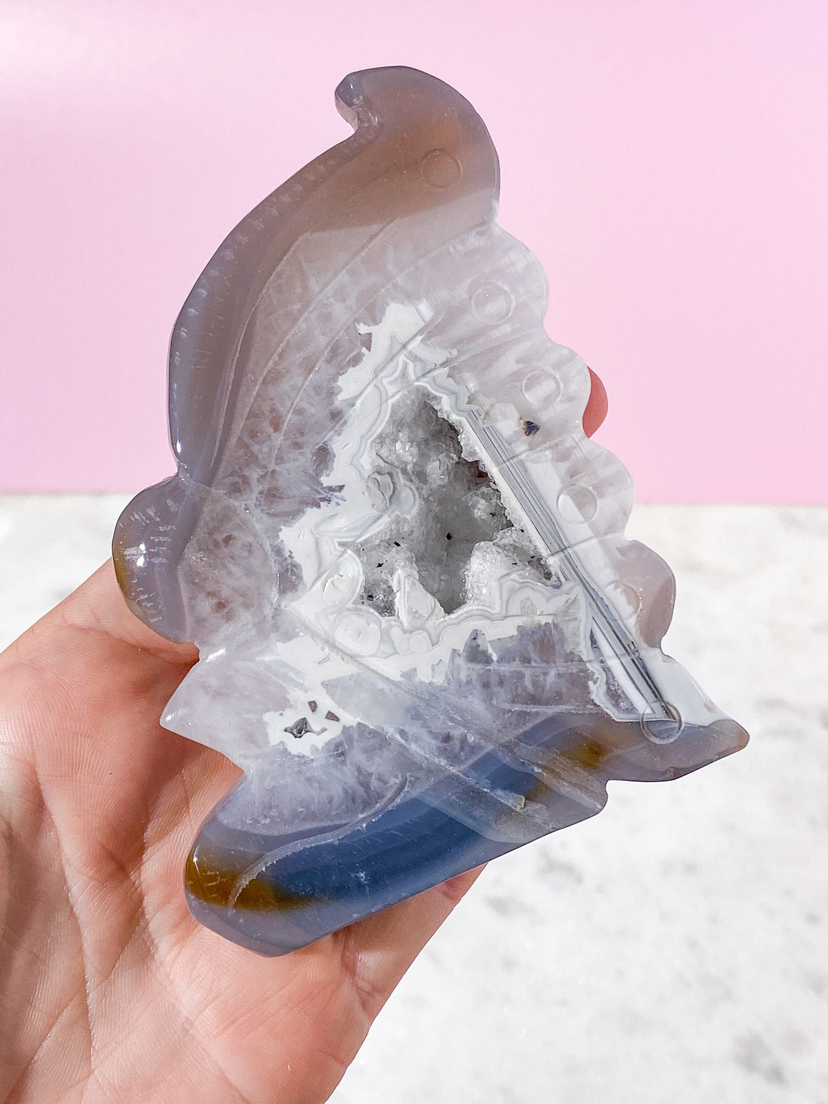 Druzy Agat Fe (nr 7)