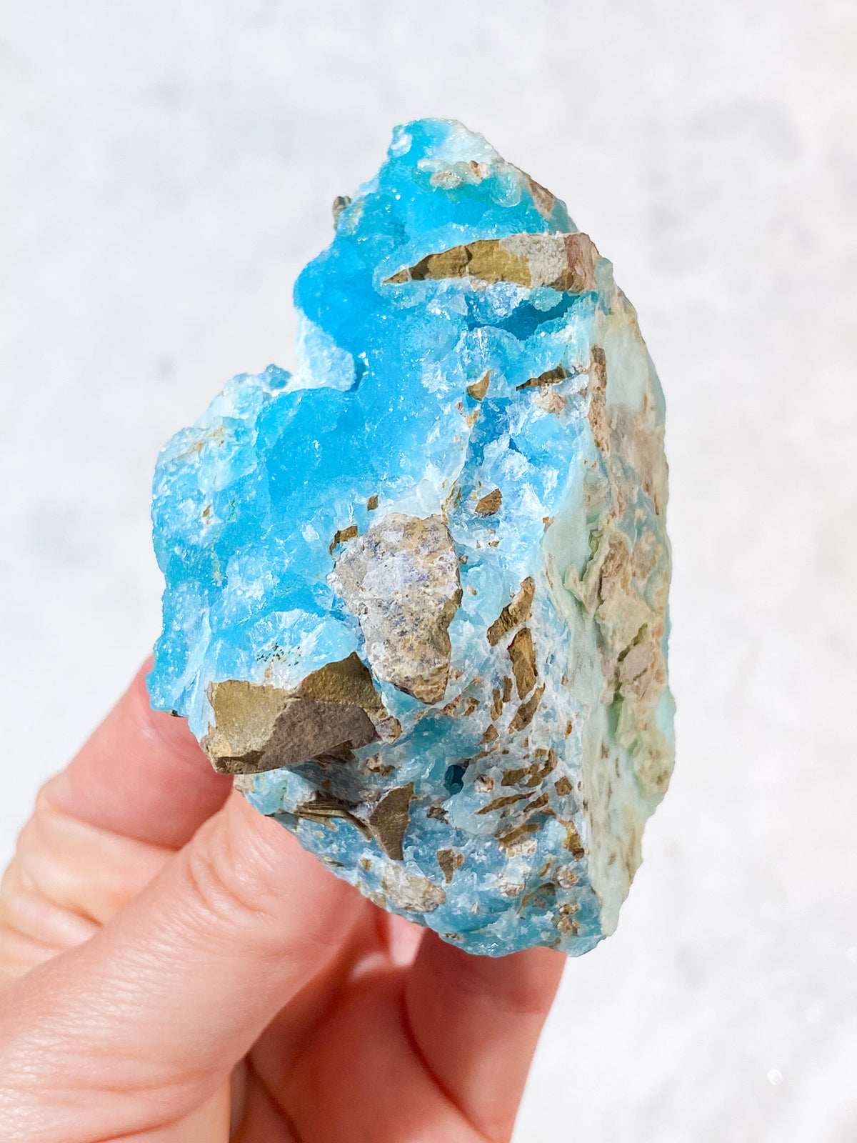 Blått Hemimorphite Kluster (Nr. 2)