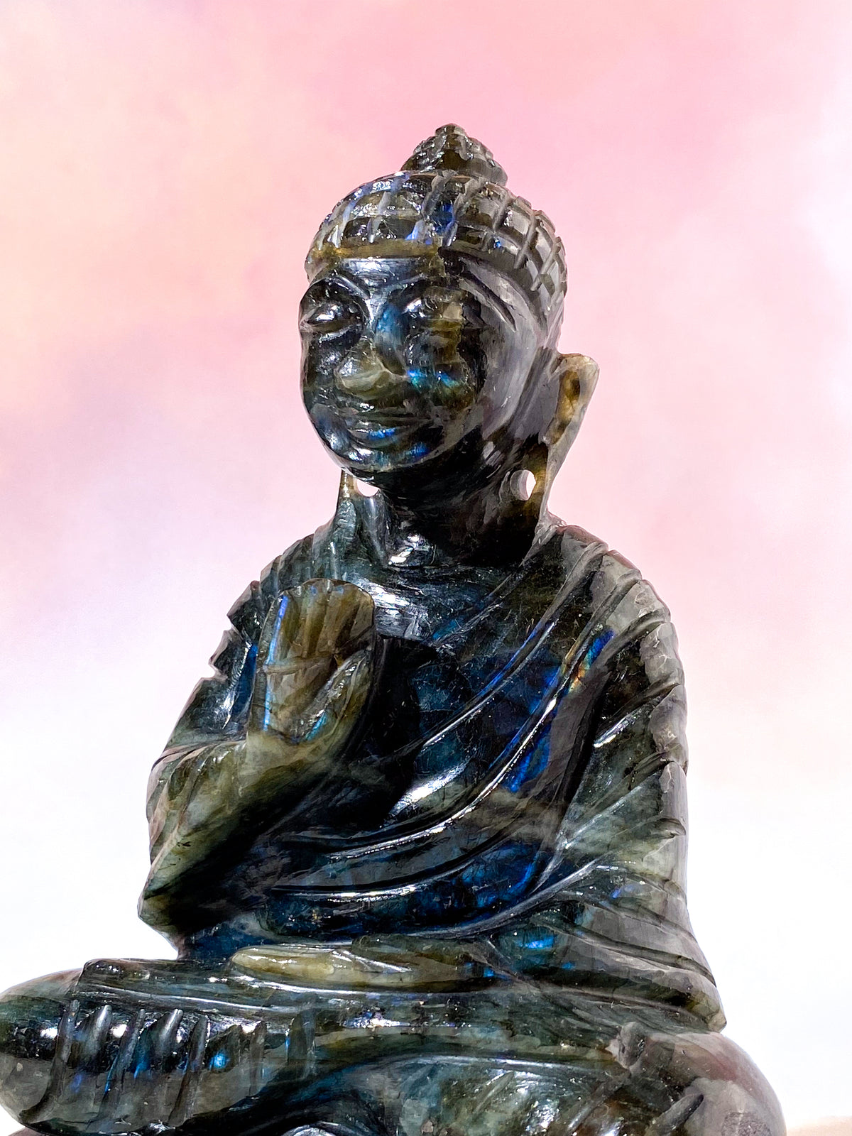 Labradorit Buddha (Nr. 2)
