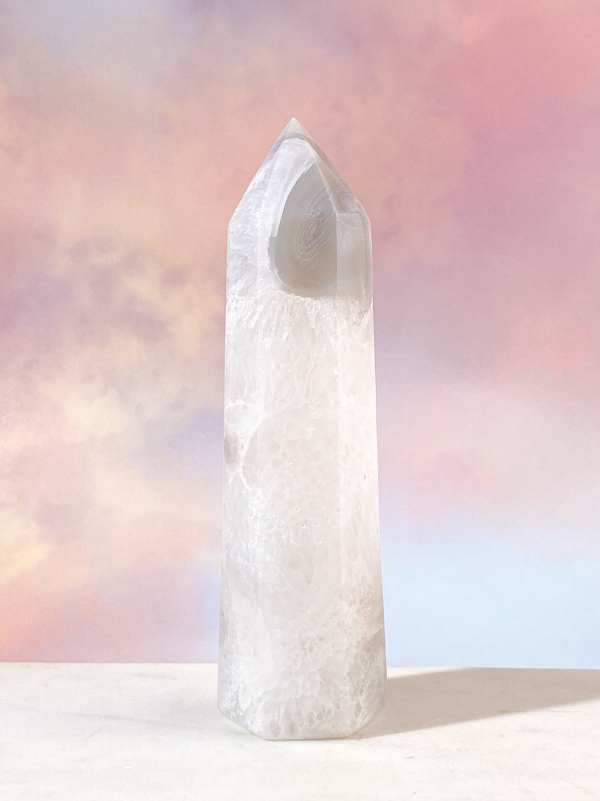 Druzy Agate Tower (No. 1)
