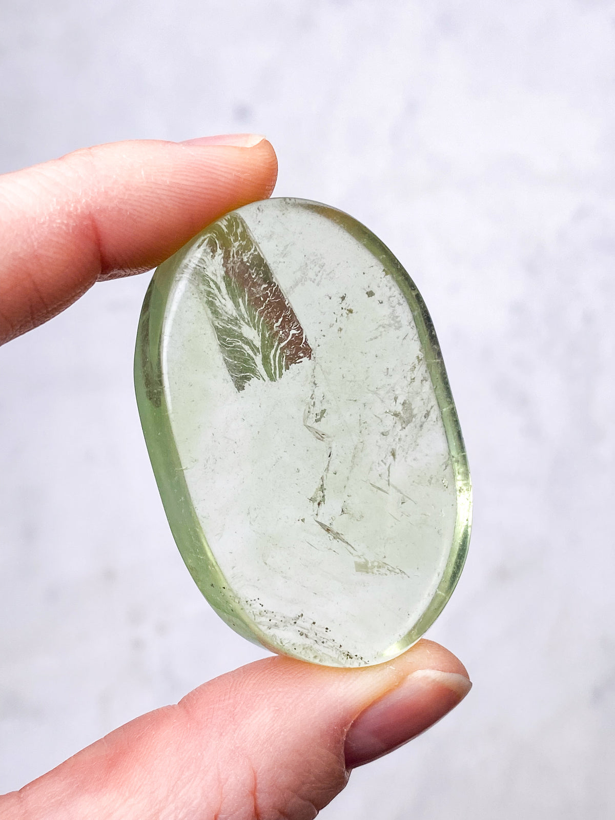 Grön äpple Fluorit Palmsten (nr 10) (Exklusiv)